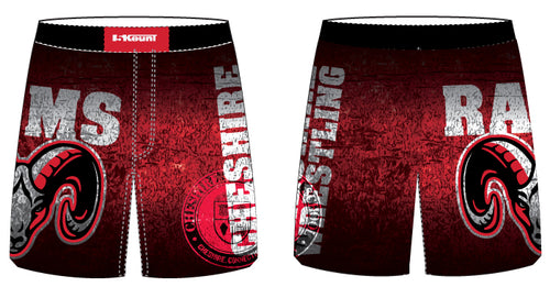 Cheshire Rams Sublimated Fight Shorts - 5KounT