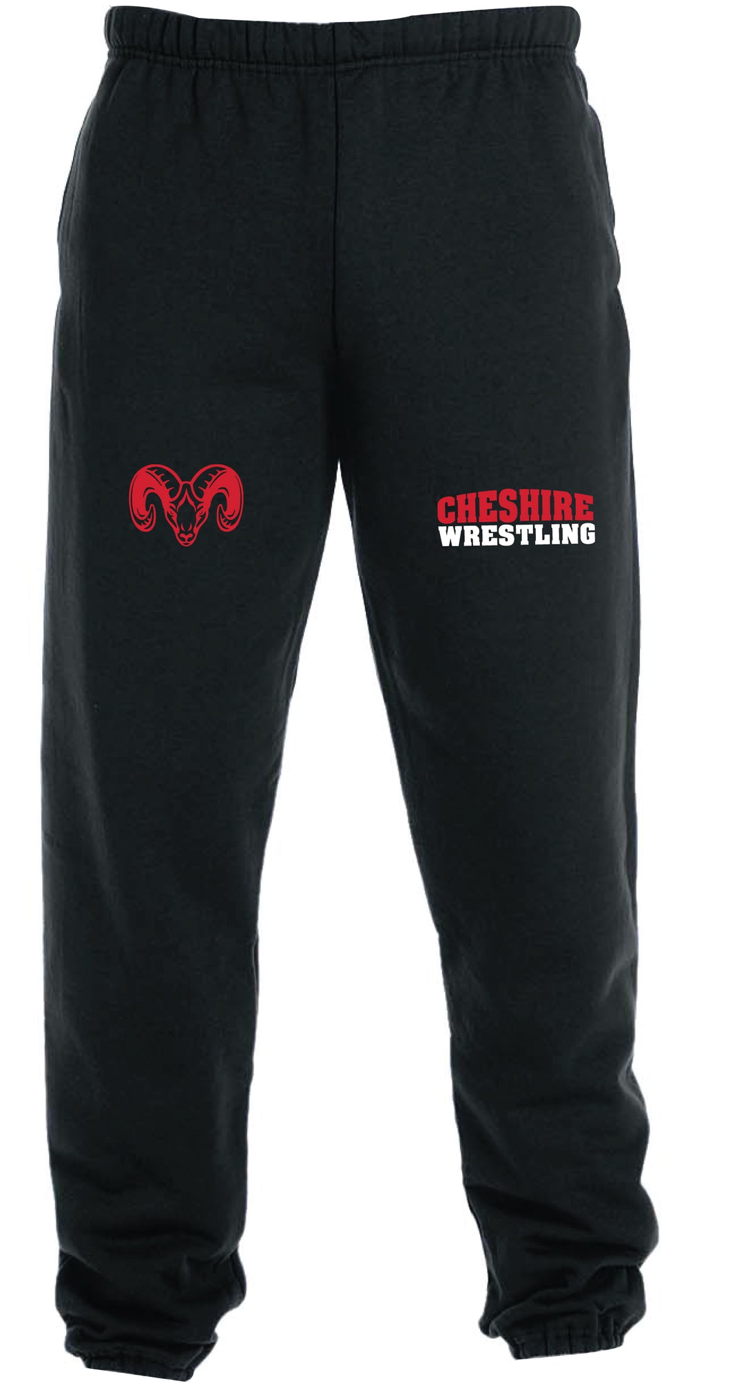 Cheshire Rams Cotton Sweatpants - Black - 5KounT