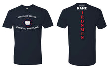 Cleveland Central Catholic Wrestling Cotton Crew Tee - Navy/Red - 5KounT