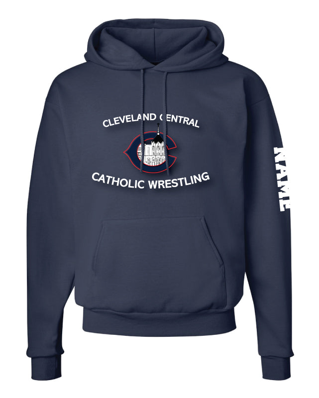 Cleveland Central Catholic Wrestling Cotton Hoodie - Navy - 5KounT