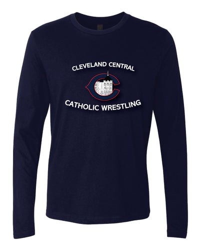 Cleveland Central Catholic Wrestling Long Sleeve Cotton Crew - Navy - 5KounT