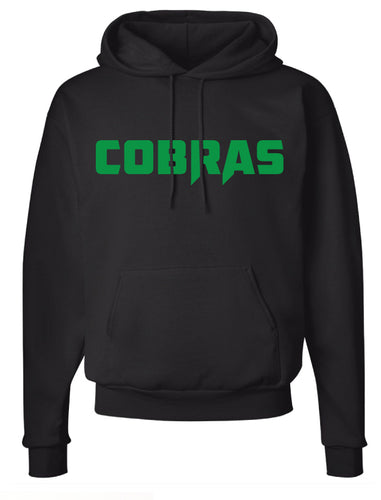 Colchester Cobras Cotton Hoodie - Black - 5KounT