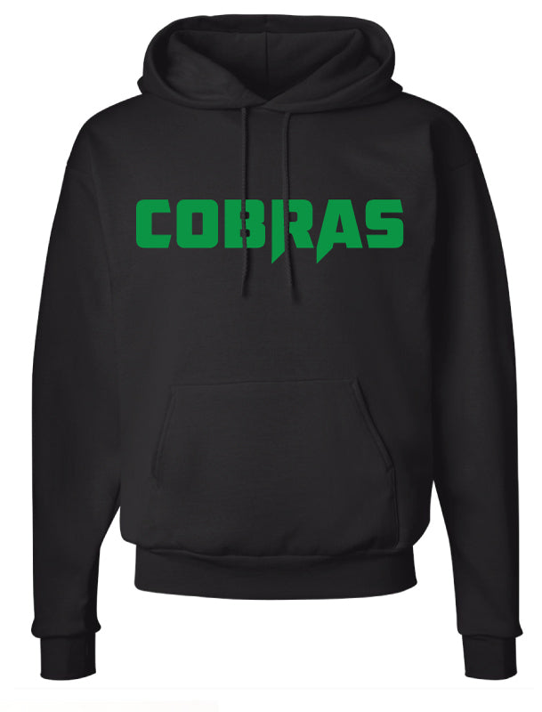 Colchester Cobras Cotton Hoodie - Black - 5KounT