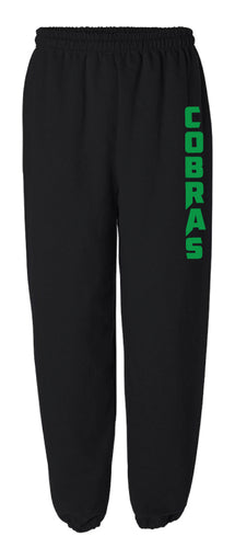 Colchester Cobras Cotton Sweatpants - Black - 5KounT