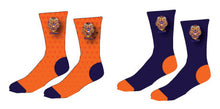 The Point Sublimated Socks - Navy/Orange - 5KounT