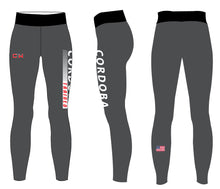 Cordoba Trained Sublimated Ladies Legging Red/Gray/Black - 5KounT