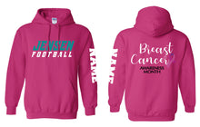 Jensen Beach Falcons Football Cotton Hoodie Cancer Awareness - 5KounT2018