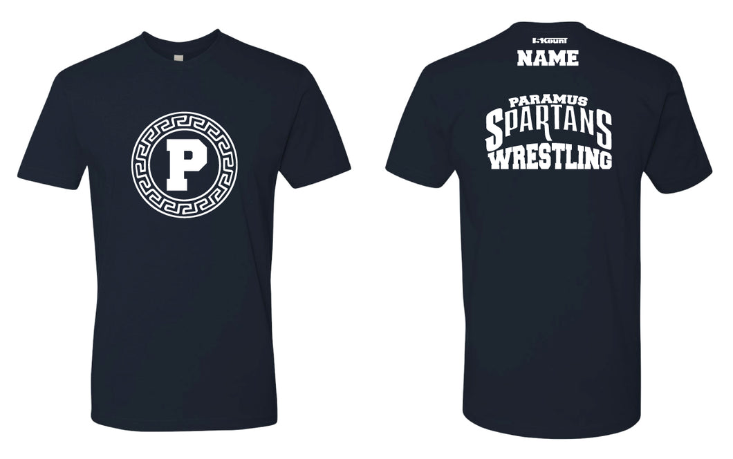 Paramus Wrestling Cotton Crew Tees - Navy - 5KounT