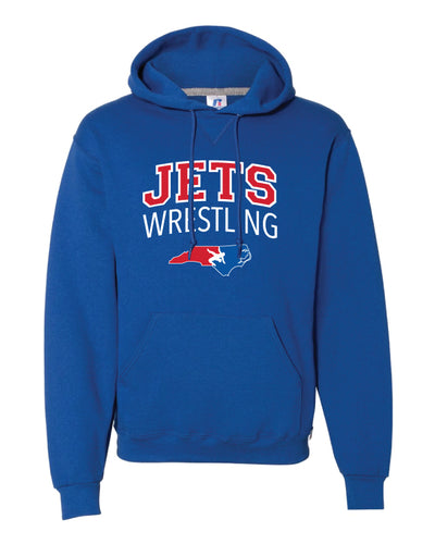 NC Jets Wrestling Russell Athletic Cotton Hoodie - Royal - 5KounT
