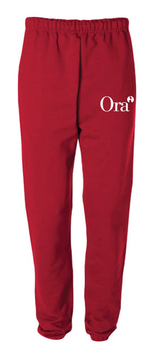 Ora Clinical Cotton Sweatpants - Black/Red - 5KounT