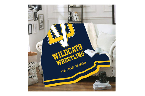 Del Val Wildcats Wrestling Sublimated Blanket - 5KounT
