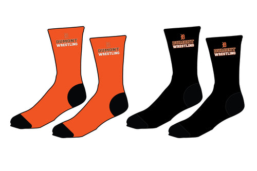 Dumont Wrestling Sublimated Socks - Orange or Black