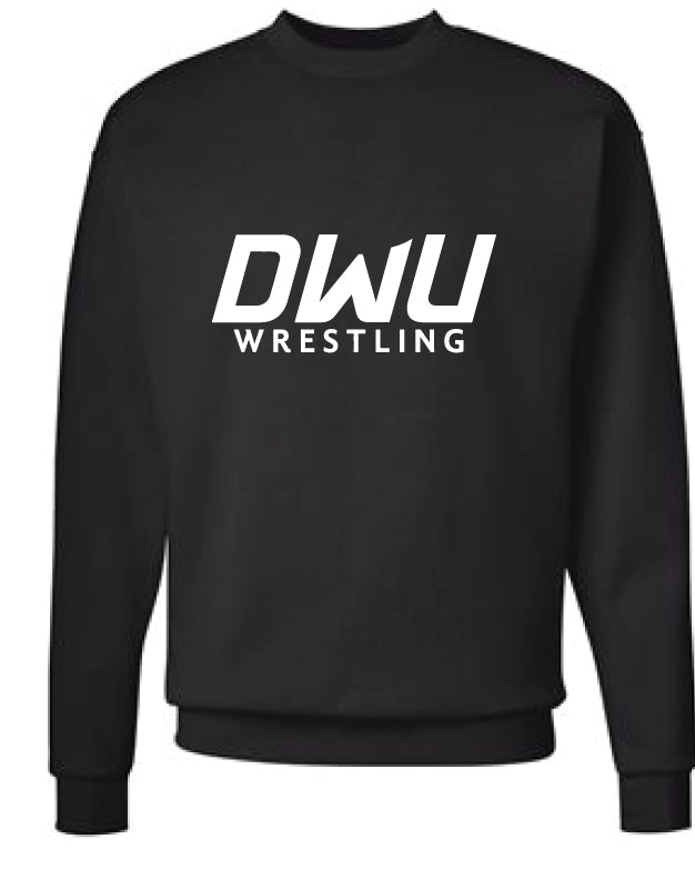 Dakota Wesleyan Univ Wrestling Crewneck Sweatshirt - Black - 5KounT