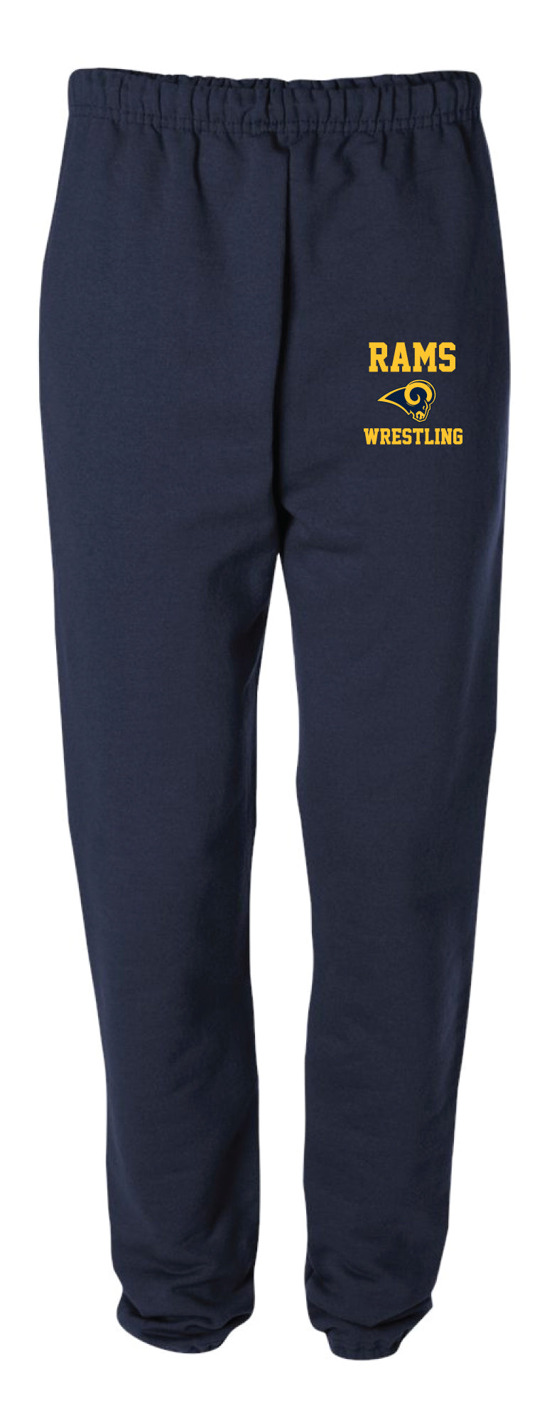 Del Val Wrestling Cotton Sweatpants - Navy - 5KounT2018