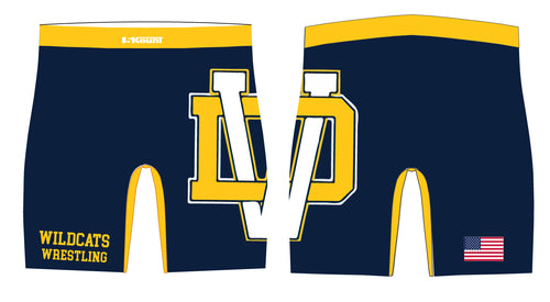 Del Val Wildcats Wrestling Sublimated Compression Shorts - 5KounT