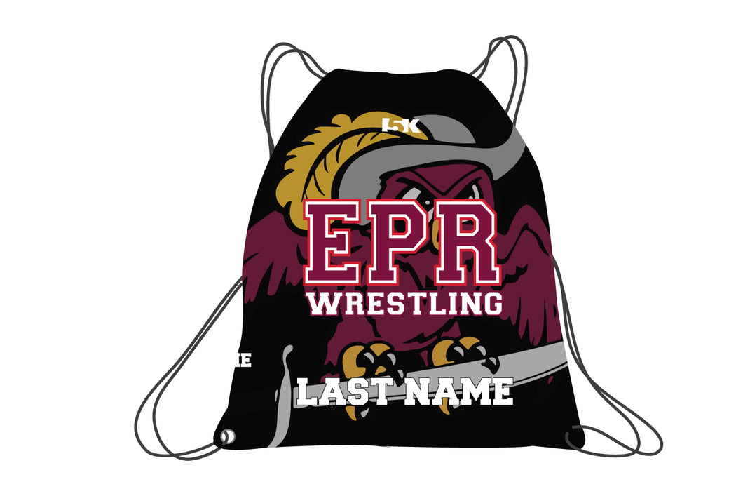 Emerson Park Ridge Wrestling Sublimated Drawstring Bag