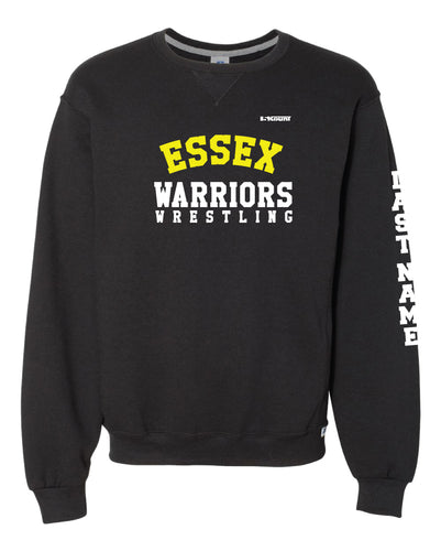 Essex Warriors Wrestling Russell Athletic Cotton Crewneck Sweatshirt - Black - 5KounT2018