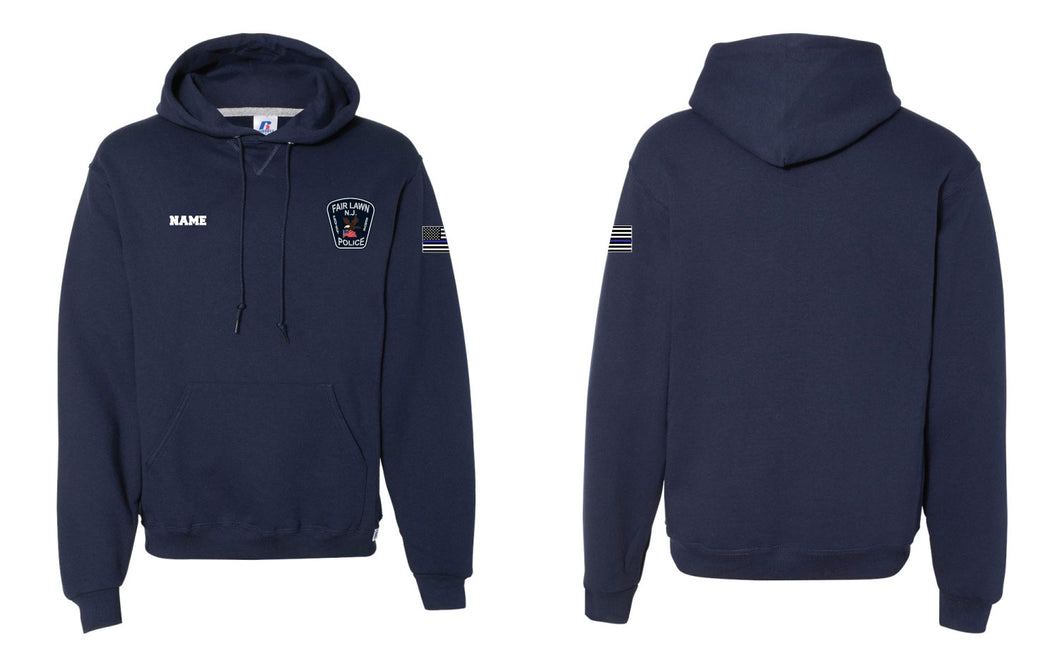 Fair Lawn Police Russell Athletic Cotton Hoodie - Navy - 5KounT2018