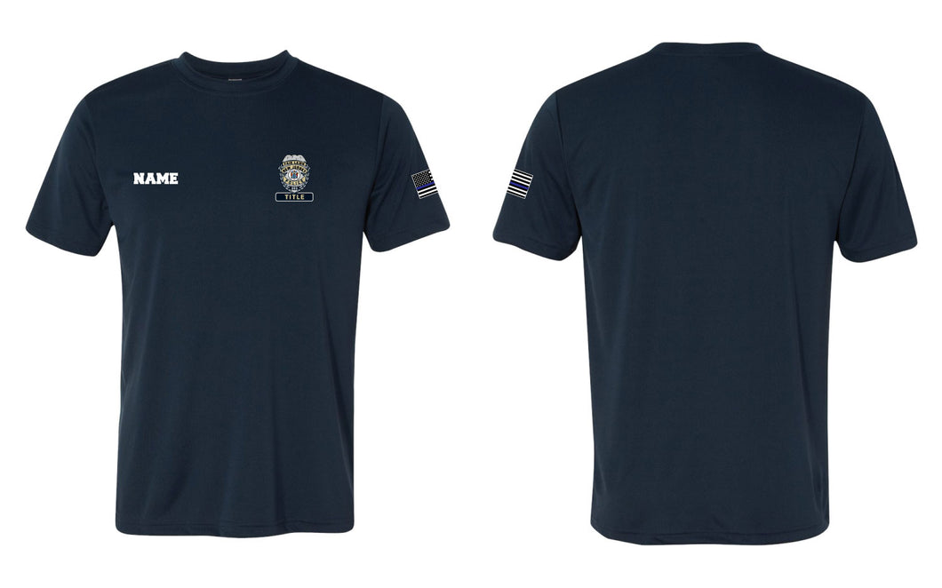 Fair Lawn Police Dryfit Performance Tee - Navy - 5KounT2018