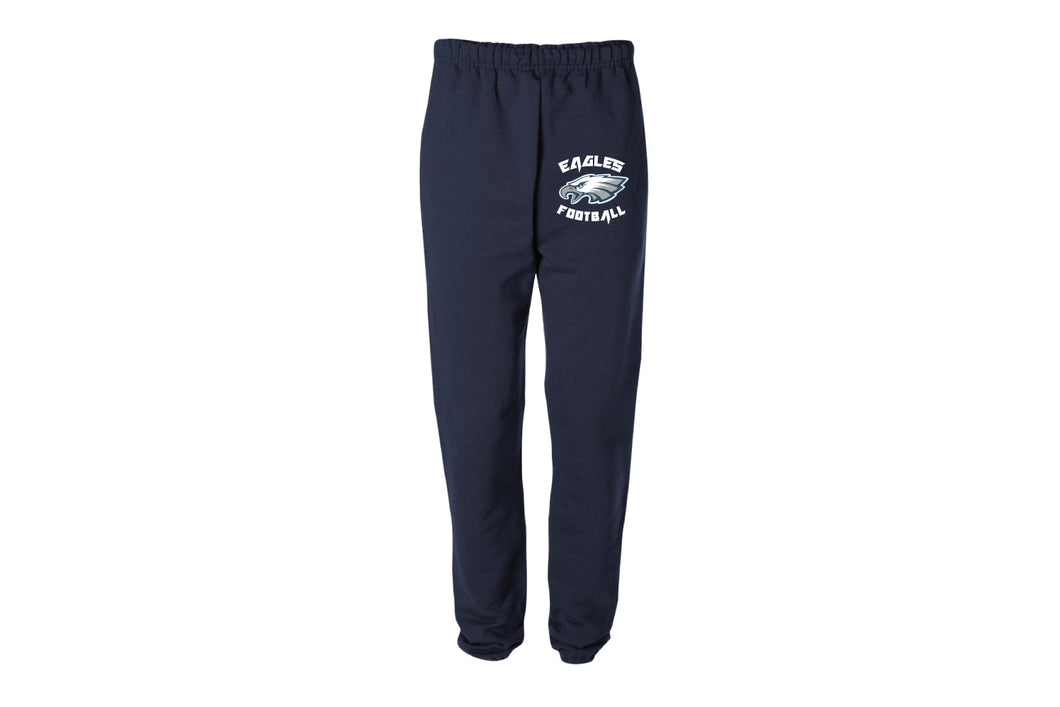 Wethersfield Eagles Football Cotton Sweatpants - Navy - 5KounT