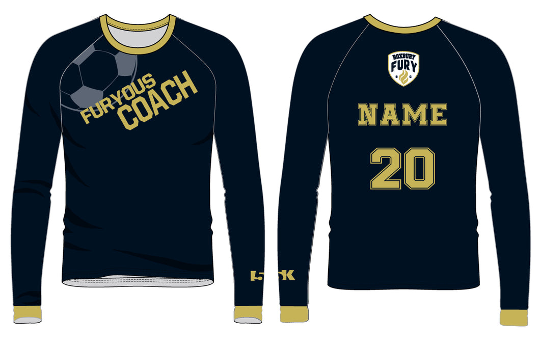 FURY Special Edition Sublimated COACH Shirt - Long Sleeve - 5KounT