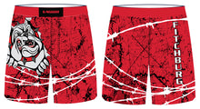Fitchburg Youth Wrestling Sublimated Fight Shorts - Red - 5KounT