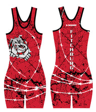 Fitchburg Youth Wrestling Women Sublimated Singlet - Red - 5KounT