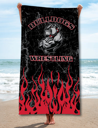Fitchburg Youth Wrestling Sublimated Beach Towel - 5KounT2018
