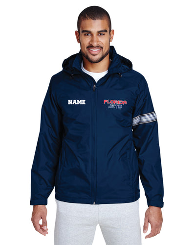 Florida Jets Wrestling All Season Hooded Jacket - Navy - 5KounT