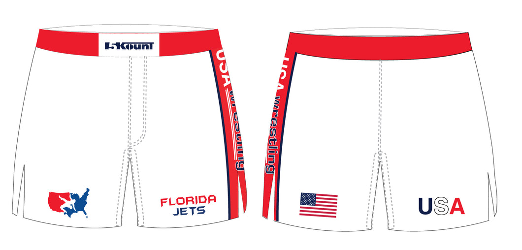 Florida Jets Wrestling Sublimated Board Shorts - 5KounT
