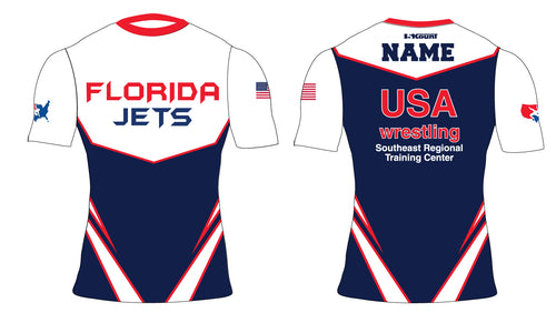 Florida Jets Wrestling Sublimated Compression Shirt - 5KounT