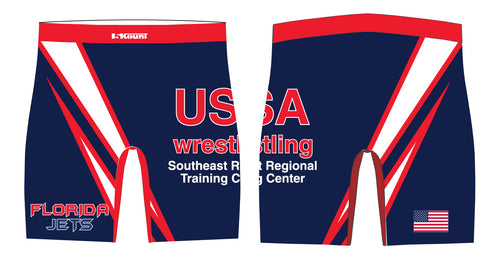 Florida Jets Wrestling Sublimated Compression Shorts - 5KounT