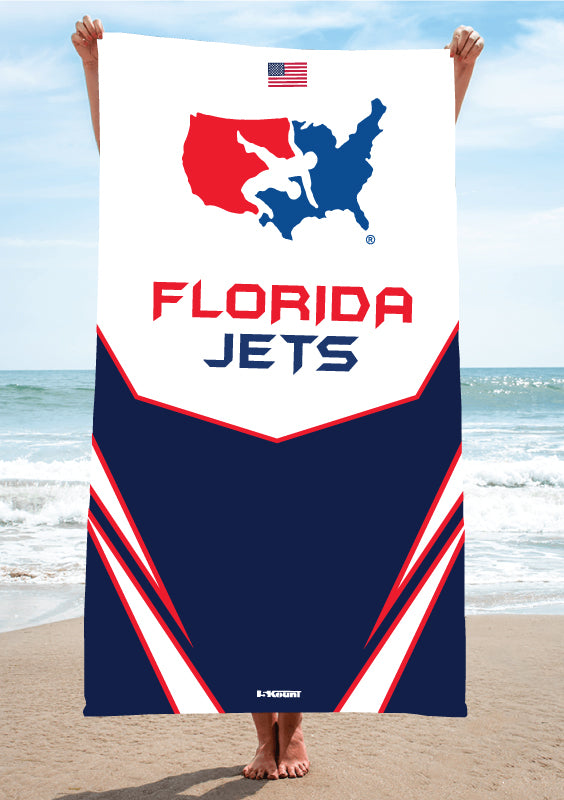 Florida Jets Wrestling Sublimated Beach Towel - 5KounT2018