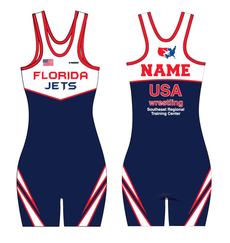 Florida Jets Wrestling Sublimated Women's Singlet - 5KounT2018