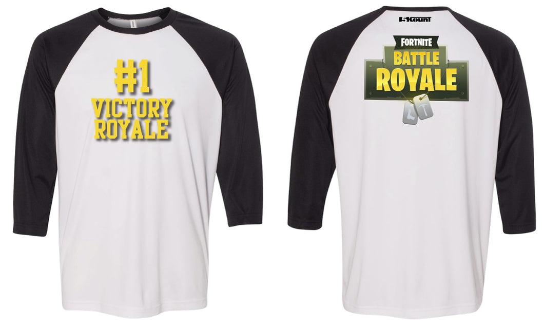 FORTNITE Baseball Shirt - Black/White - 5KounT