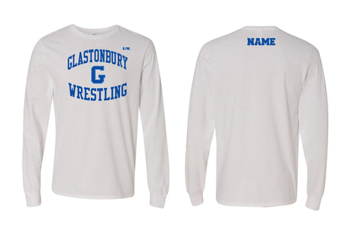 Glastonbury Wrestling Cotton Long Sleeve Tee - White - 5KounT2018