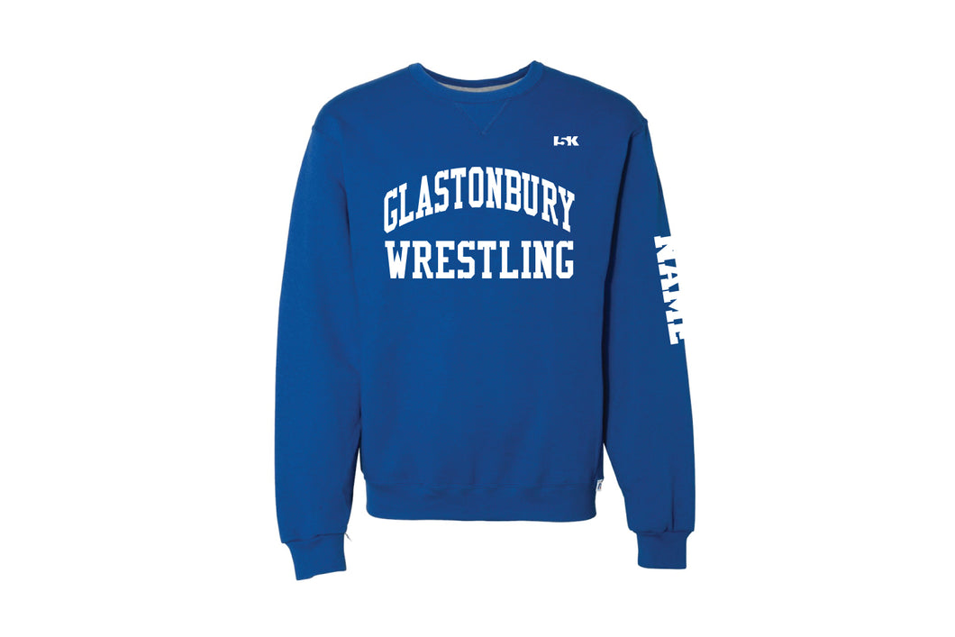 Glastonbury Wrestling Russell Athletic Cotton Crewneck Sweatshirt - Royal Blue - 5KounT2018