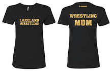 Lakeland Jr. Wrestling Glitter Cotton Crew Tee Mom - 5KounT