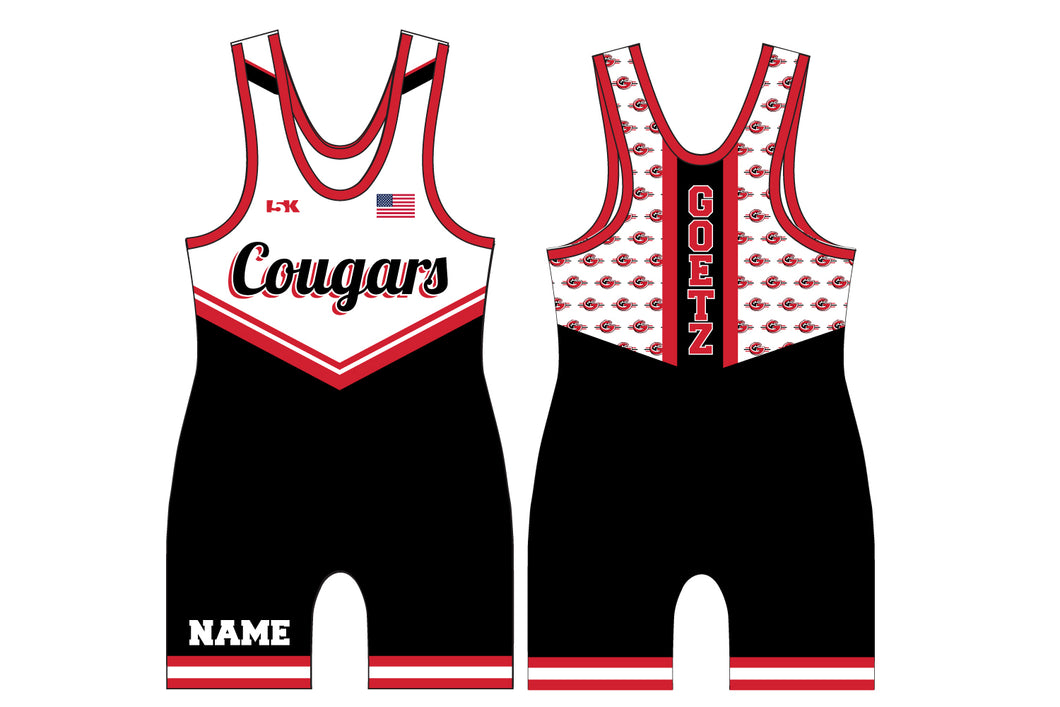 Goetz Cougars Wrestling Sublimated Men's Singlet