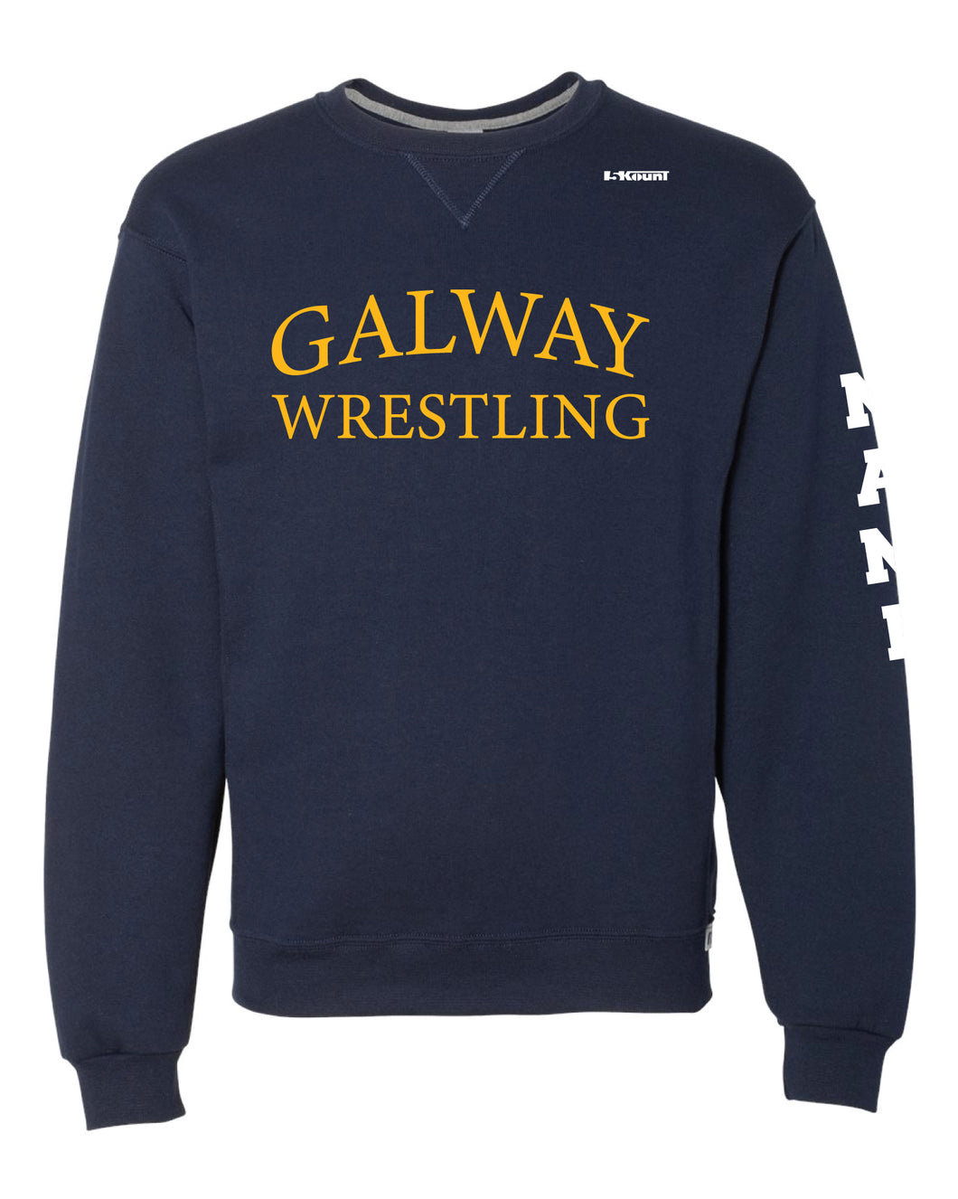 Galway Wrestling Russell Athletic Cotton Crewneck Sweatshirt - Navy - 5KounT2018