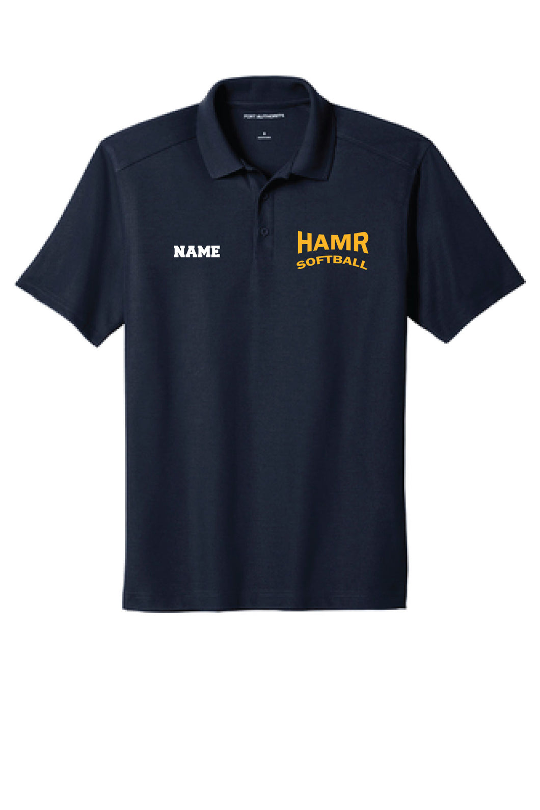HAMR Softball Polo Shirt - Navy - 5KounT2018