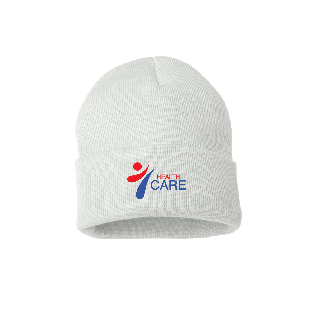 Health Care Knit Beanie - White - 5KounT2018