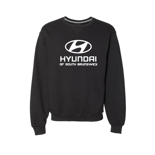 South Brunswick Hyundai  Russell Athletic Cotton Crewneck Sweatshirt - Black - 5KounT2018