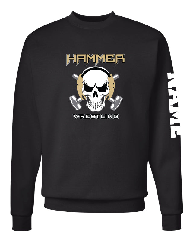 Hammer wrestling Crewneck Sweatshirt - Black - 5KounT