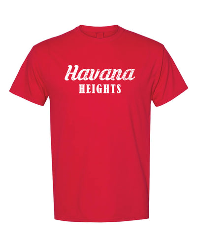 Havana Heights Cotton Crew Tee v2 - Red - 5KounT2018