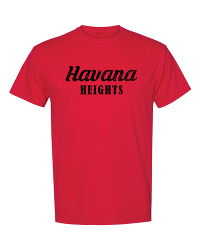 Havana Heights Cotton Crew Tee - Red - 5KounT2018