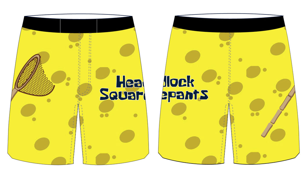 Headlock Squarepants Sublimated Fight Shorts - 5KounT2018