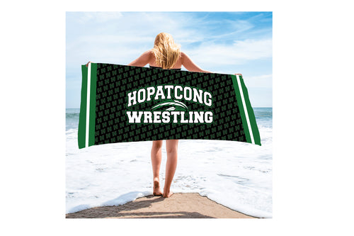 Hopatcong Wrestling Sublimated Beach Towel - 5KounT