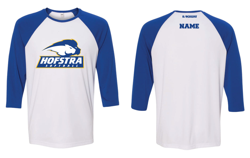 Hofstra Softball Baseball Shirt - Royal/White - 5KounT2018