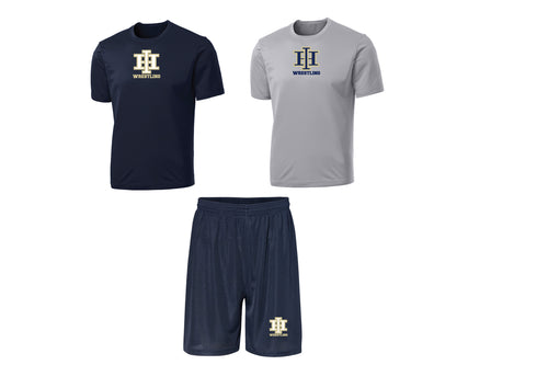 IH Wrestling Practice Pack - (navy shorts, navy and gray shirts) - 5KounT